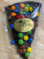 Candy Topped Chocolate Pizza Slice - Milk or Dark Chocolate