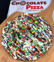 Candy Avalanche Chocolate Pizza
